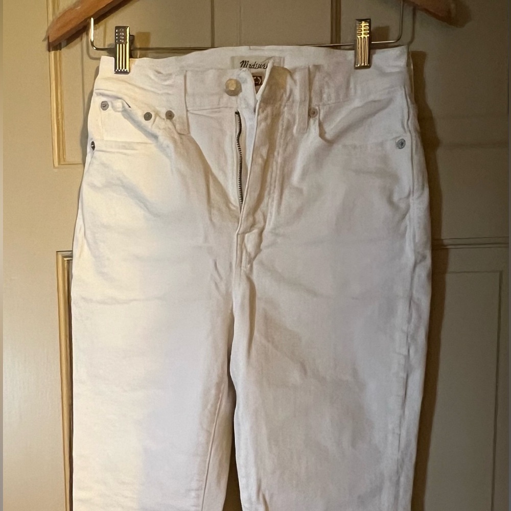 NWOT Madewell Perfect Vintage Jean White Straight leg Size 25